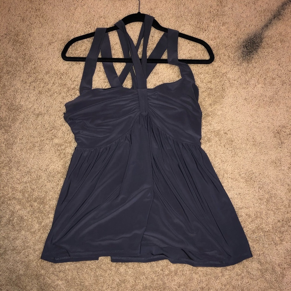 Torrid Multi Strap Off Black Top